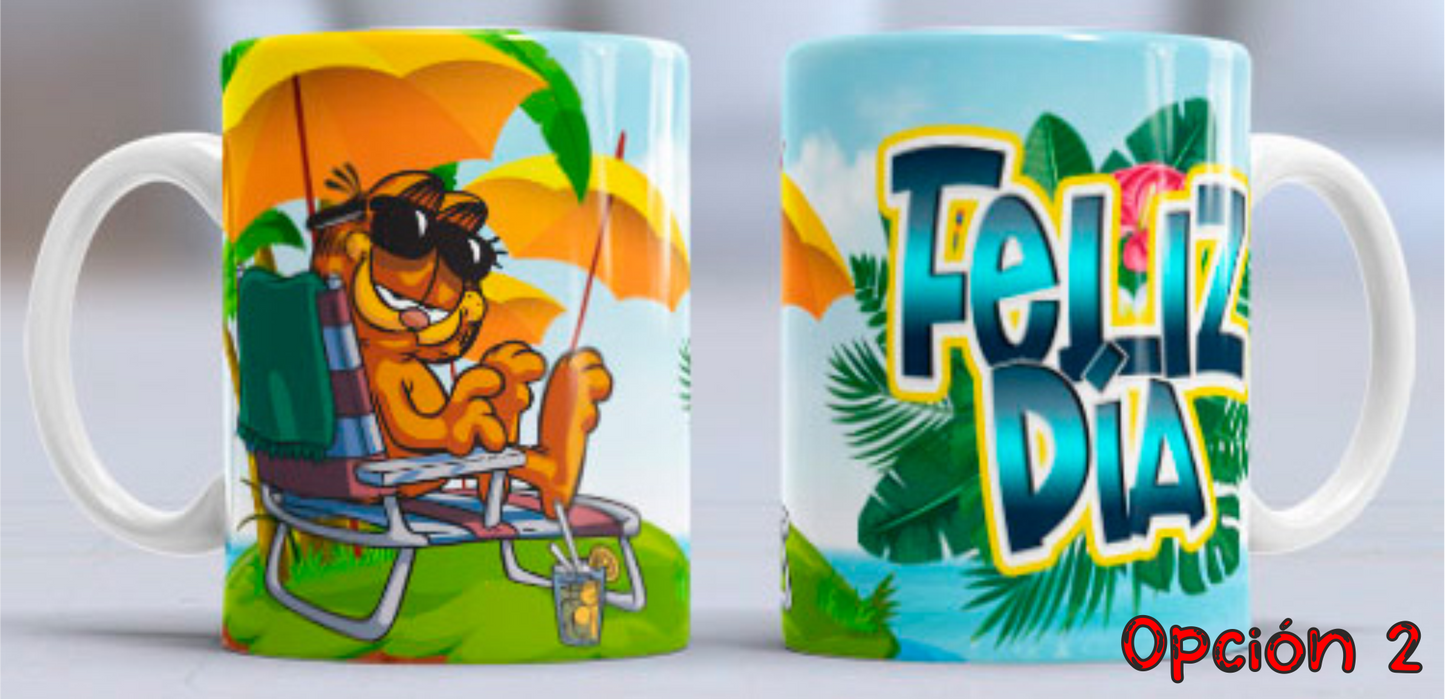 Taza personalizada Garfield