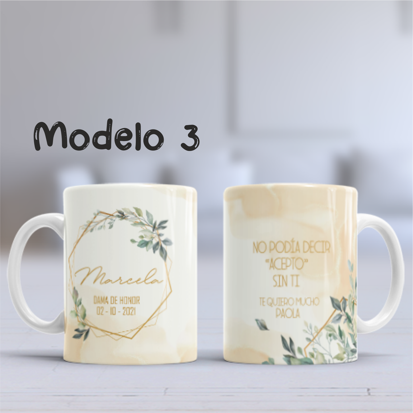 Taza personalizada Dama de Honor