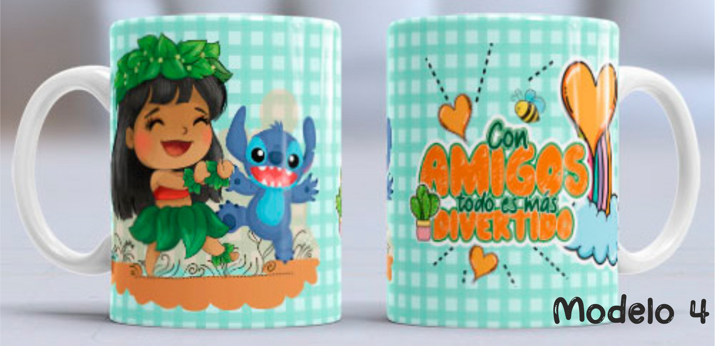 Taza personalizada Lilo & Stitch