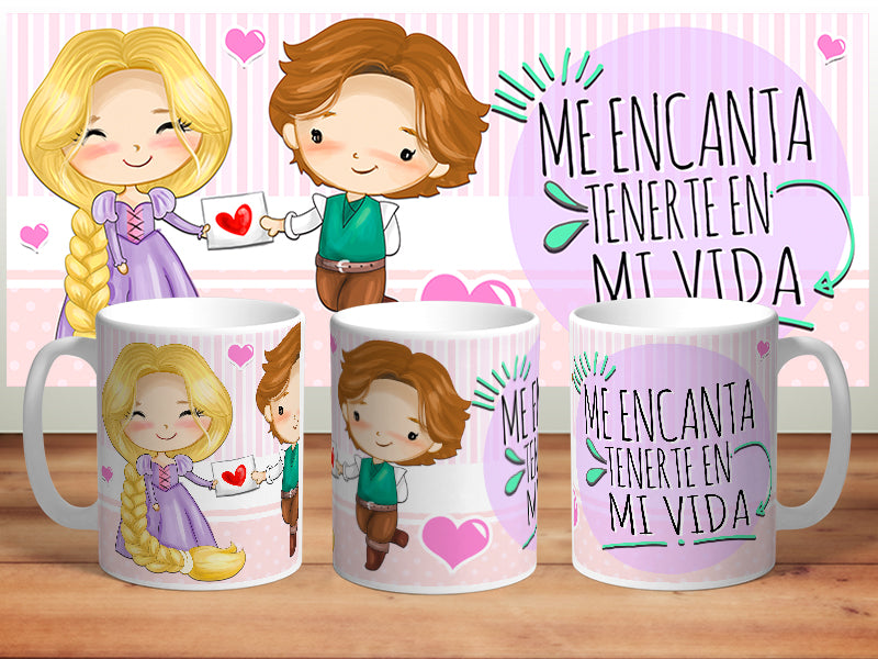 Taza personalizada "Me encanta tenerte en mi vida"