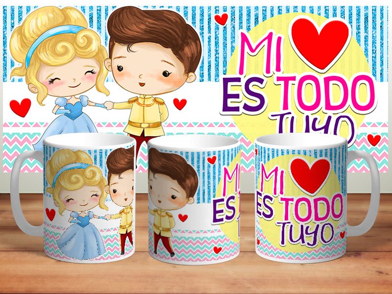 Taza personalizada "Mi Todo es Tuyo"