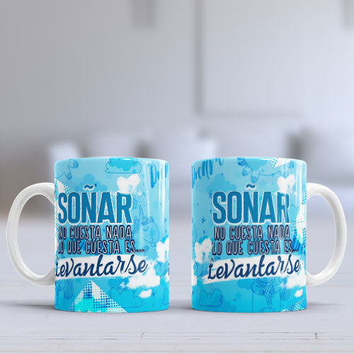 Taza personalizada "Lo que cuesta es levantarse"