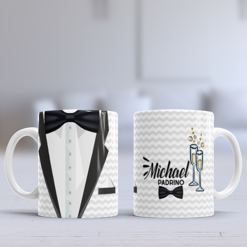 Taza personalizada padrino de boda