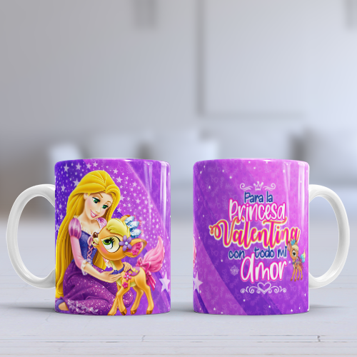 Taza personalizada princesas