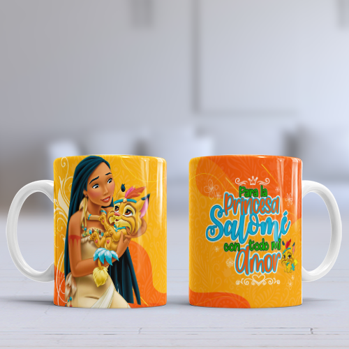 Taza personalizada princesas