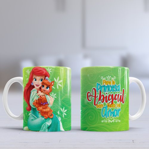 Taza personalizada princesas