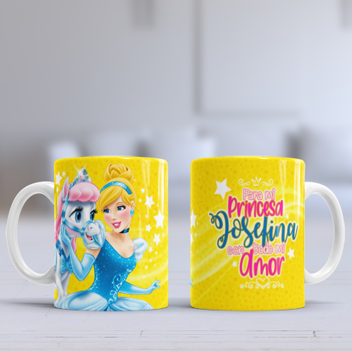 Taza personalizada princesas