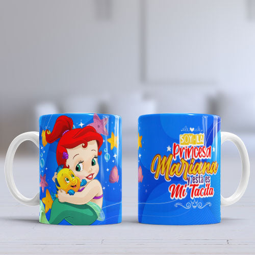 Taza personalizada Princesas Bebé