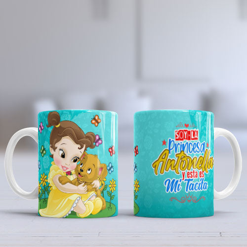 Taza personalizada Princesas Bebé