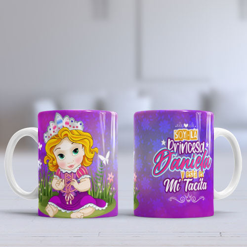 Taza personalizada Princesas Bebé