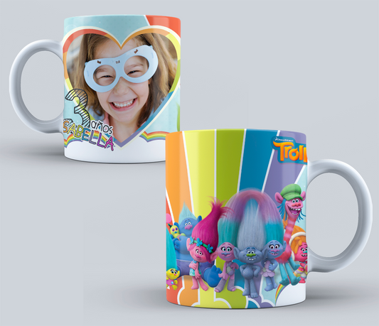 Taza personalizada Trolls