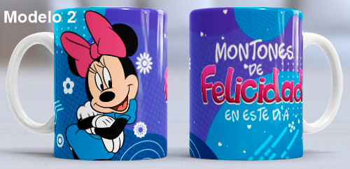 Taza personalizada Mickey y Minnie