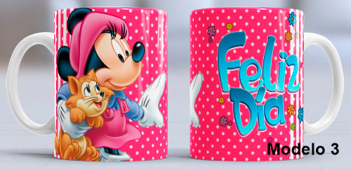 Taza personalizada Mickey y Minnie