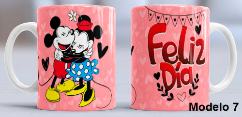 Taza personalizada Mickey y Minnie