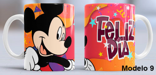 Taza personalizada Mickey y Minnie