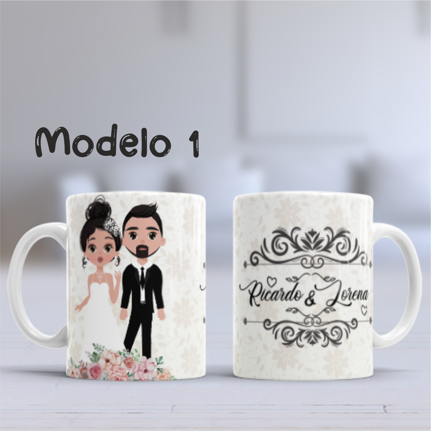 Taza personalizada Boda